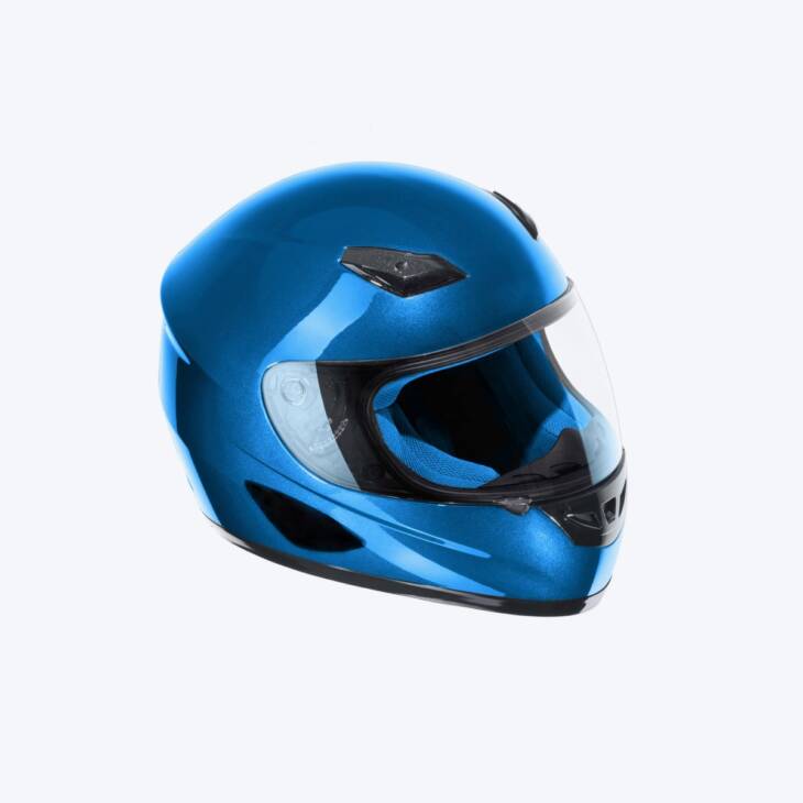 Blue helmet